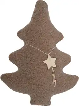 Intratuin Intratuin sierkussen Gina kerstboom grijs 55 x 43 cm aanbieding