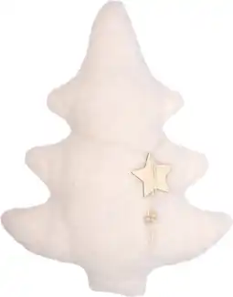 Intratuin Intratuin sierkussen Gina kerstboom crème 55 x 43 cm aanbieding