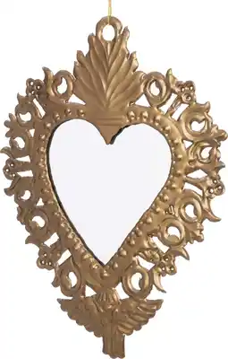 Intratuin Intratuin kerst ornament Ascona hart goud 23,5 x 30 cm aanbieding