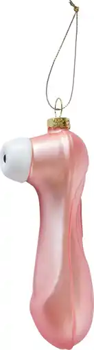 Intratuin Yup in de Boom kerst ornament satisfier roze 10,4 x 2,8 x 4,1 cm aanbieding