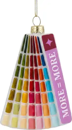 Intratuin Yup in de Boom kerst ornament kleurenwaaier 1,5 x 7 x 11 cm aanbieding