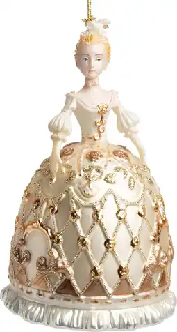 Intratuin Intratuin kerst ornament dame goud 10 x 10,3 x 16,9 cm aanbieding