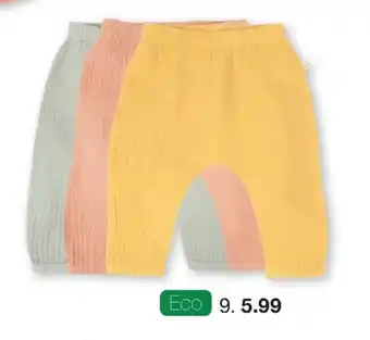 Zeeman Eco Newborn broek Maat 50-68 aanbieding