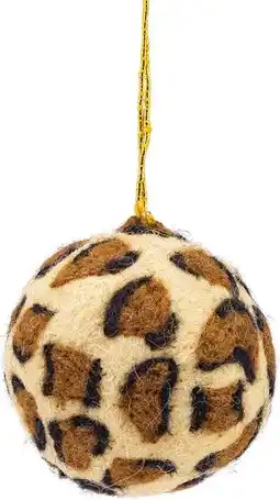 Intratuin Sjaal met Verhaal kerst ornament Panter bal beige D 5 cm aanbieding