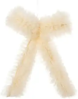 Intratuin Intratuin kerst strik Tule beige 34 x 29 cm aanbieding