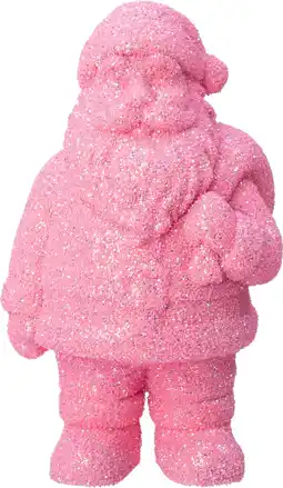 Intratuin Intratuin kerstfiguur Nestor kerstman roze D 13 H 25 cm aanbieding