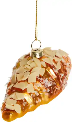 Intratuin Yup in de Boom kerst ornament Bakkerij amandelcroissant bruin 4 x 11,5 x 4 cm aanbieding