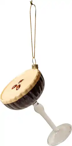 Intratuin Yup in de Boom kerst ornament Vrijmibo espresso martini bruin 10 x 7,2 x 7,2 cm aanbieding