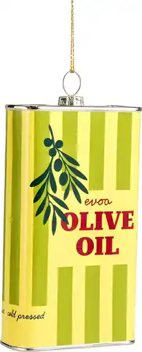 Intratuin Yup in de Boom kerst ornament Food & Drinks olijfolie groen 2,7 x 5,7 x 11,5 cm aanbieding