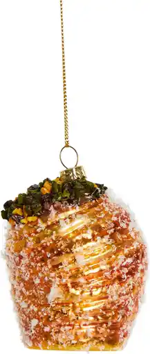 Intratuin Yup in de Boom kerst ornament Bakkerij cruffin bruin 8 x 5 x 7 cm aanbieding