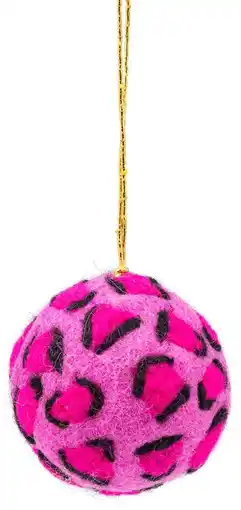 Intratuin Sjaal met Verhaal kerst ornament Panter bal roze D 5 cm aanbieding