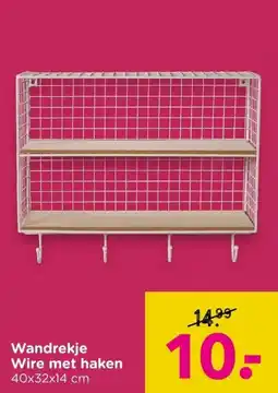 Xenos Wandrekje Wire met Haken aanbieding