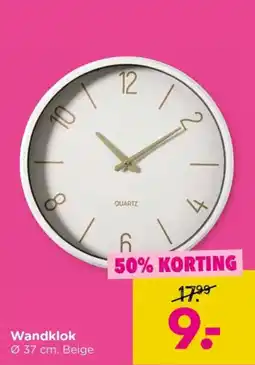 Xenos Wandklok aanbieding