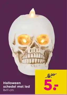 Xenos Halloween Schedel met Led aanbieding