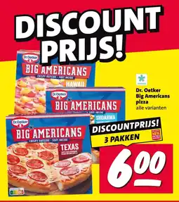 Nettorama Dr. Oetker Big Americans pizza aanbieding