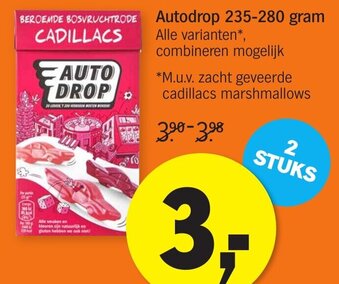 Albert Heijn Autodrop 235-280g aanbieding