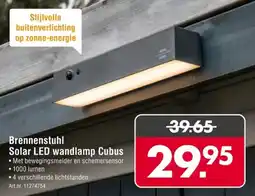 Enorm Brennenstuhl Solar LED wandlamp Cubus aanbieding