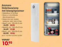 Enorm Ansmann Onderbouwlamp met bewegingssensor aanbieding