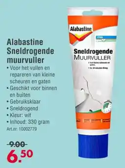 Enorm Alabastine Sneldrogende muurvuller aanbieding