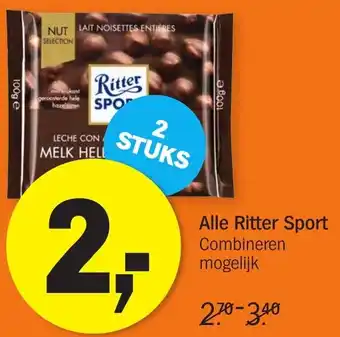 Albert Heijn Ritter Sport aanbieding