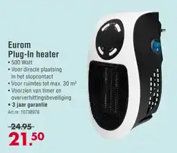 Enorm Eurom Plug-In heater aanbieding