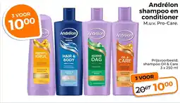 Trekpleister Andrélon Shampoo en Conditioner aanbieding