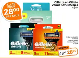 Trekpleister Gillette en Gillete Venus Navulmesjes aanbieding