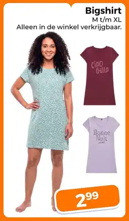 Trekpleister Bigshirt aanbieding