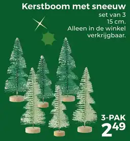 Trekpleister Kerstboom met Sneeuw aanbieding