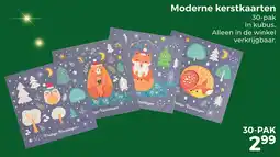 Trekpleister Moderne Kerstkaarten aanbieding