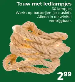 Trekpleister Touw met ledlampjes aanbieding