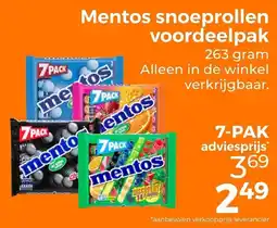 Trekpleister Mentos Snoeprollen Voordeelpak aanbieding