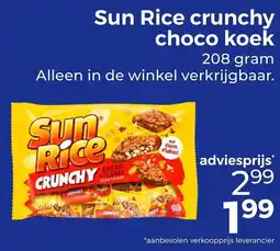 Trekpleister Sun Rice Crunchy Choco Koek aanbieding