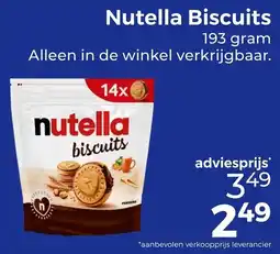 Trekpleister Nutella Biscuits aanbieding