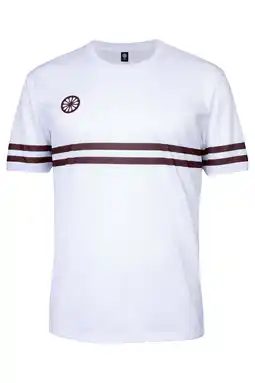 Wehkamp The Indian Maharadja sportshirt - wit/bordeaux aanbieding