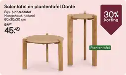 Leen Bakker Salontafel en plantentafel Dante aanbieding