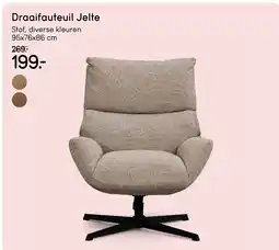 Leen Bakker Draaifauteuil Jelte aanbieding