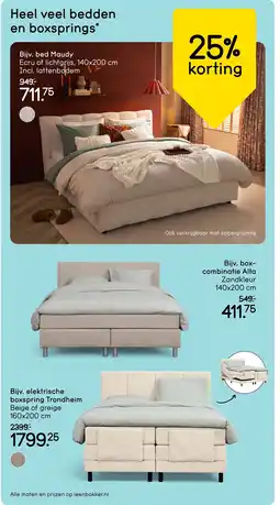 Leen Bakker Bijv. bed Maudy aanbieding