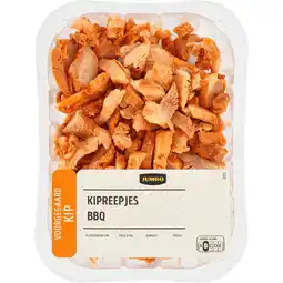Jumbo Jumbo Voorgegaard Kipreepjes BBQ 135 g aanbieding