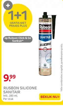 Praxis Rubson silicone sanitair aanbieding