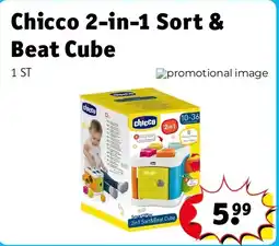 Kruidvat Chicco 2-in-1 Sort & Beat Cube aanbieding