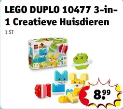 Kruidvat LEGO DUPLO 10477 3-in-1 Creatieve Huisdieren aanbieding