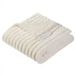 Albert Heijn Inventum Luxe teddy elektrisch deken HB186W creme aanbieding