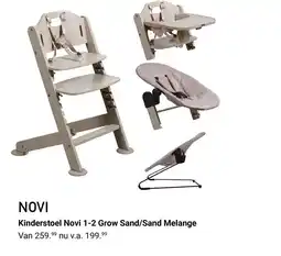 Van Asten BabySuperstore Kinderstoel Novi 1-2 Grow Sand / Sand Melange aanbieding