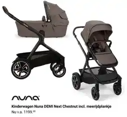 Van Asten BabySuperstore Kinderwagen Nuna Demi Next Chestnut incl. Meerijdplankje aanbieding