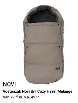 Van Asten BabySuperstore Voetenzak Novi Uni Cozy Hazel Melange aanbieding