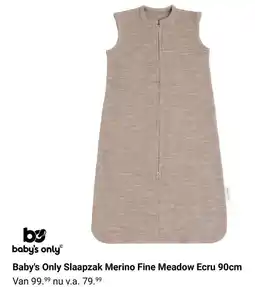 Van Asten BabySuperstore Baby's Only Slaapzak Merino Fine Meadow Ecru aanbieding
