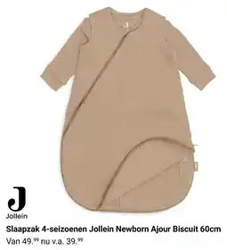 Van Asten BabySuperstore Slaapzak 4-seizoenen Jollein Newborn Ajour Biscuit aanbieding