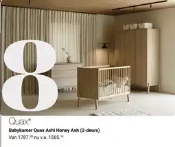 Van Asten BabySuperstore Babykamer Quax Ashi Honey Ash (2-deurs) aanbieding