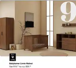 Van Asten BabySuperstore Born Lucky Babykamer Livvie Walnut aanbieding